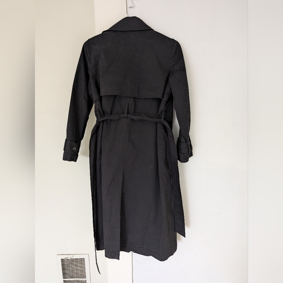 Black Cotton Trench - Picture 2 of 3